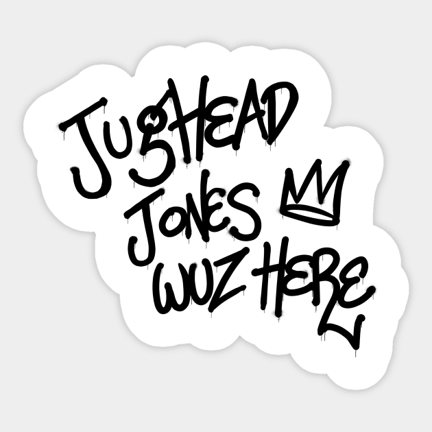 Was Here Jughead Jones Sticker TeePublic